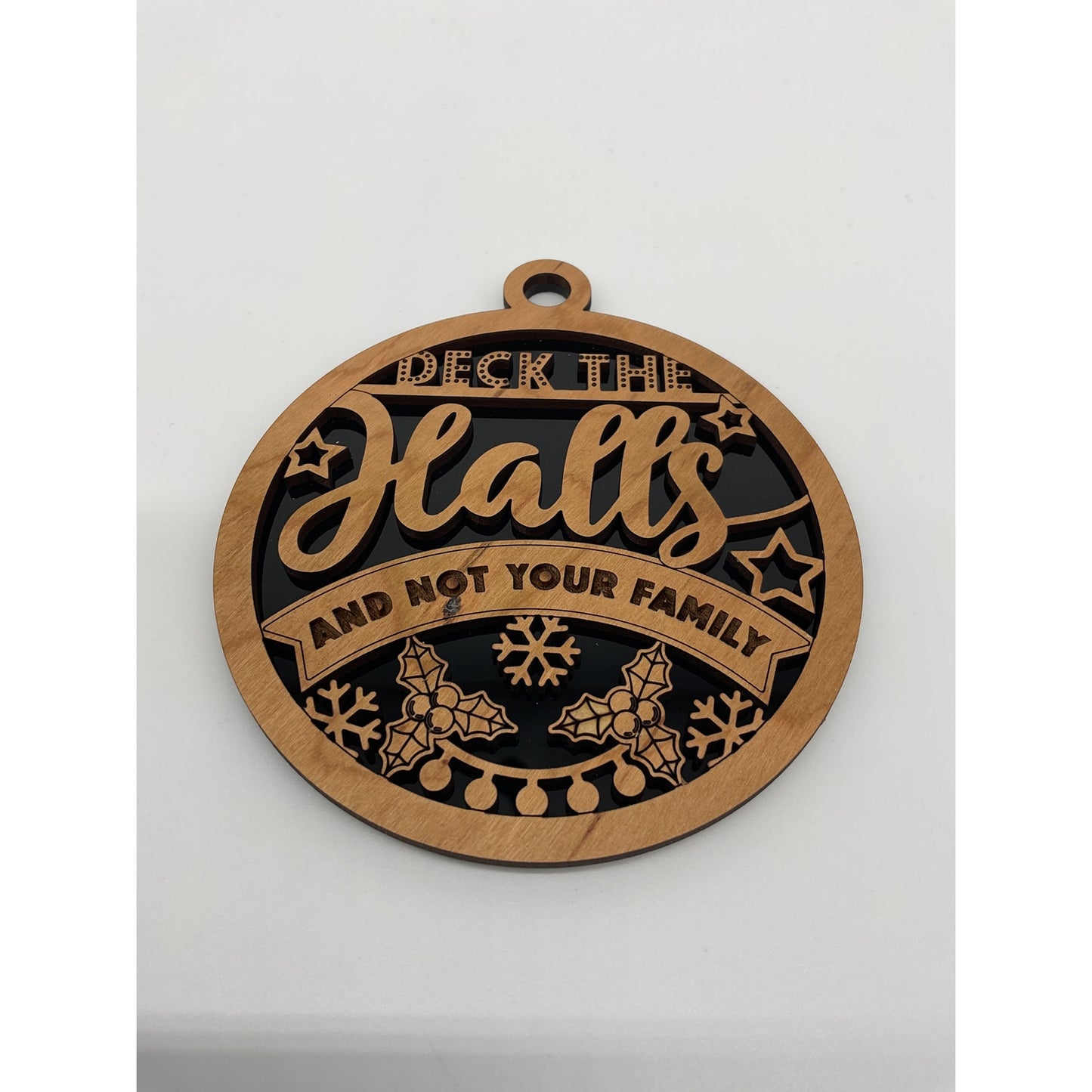 Shaka Brands Deck The Halls Not Your Family Ornament One Size