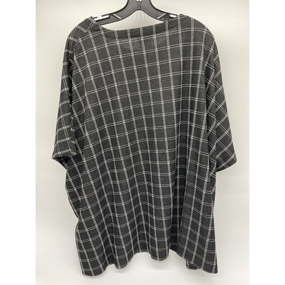 Van Heusen Women’s Plaid Stretch Top – XXL