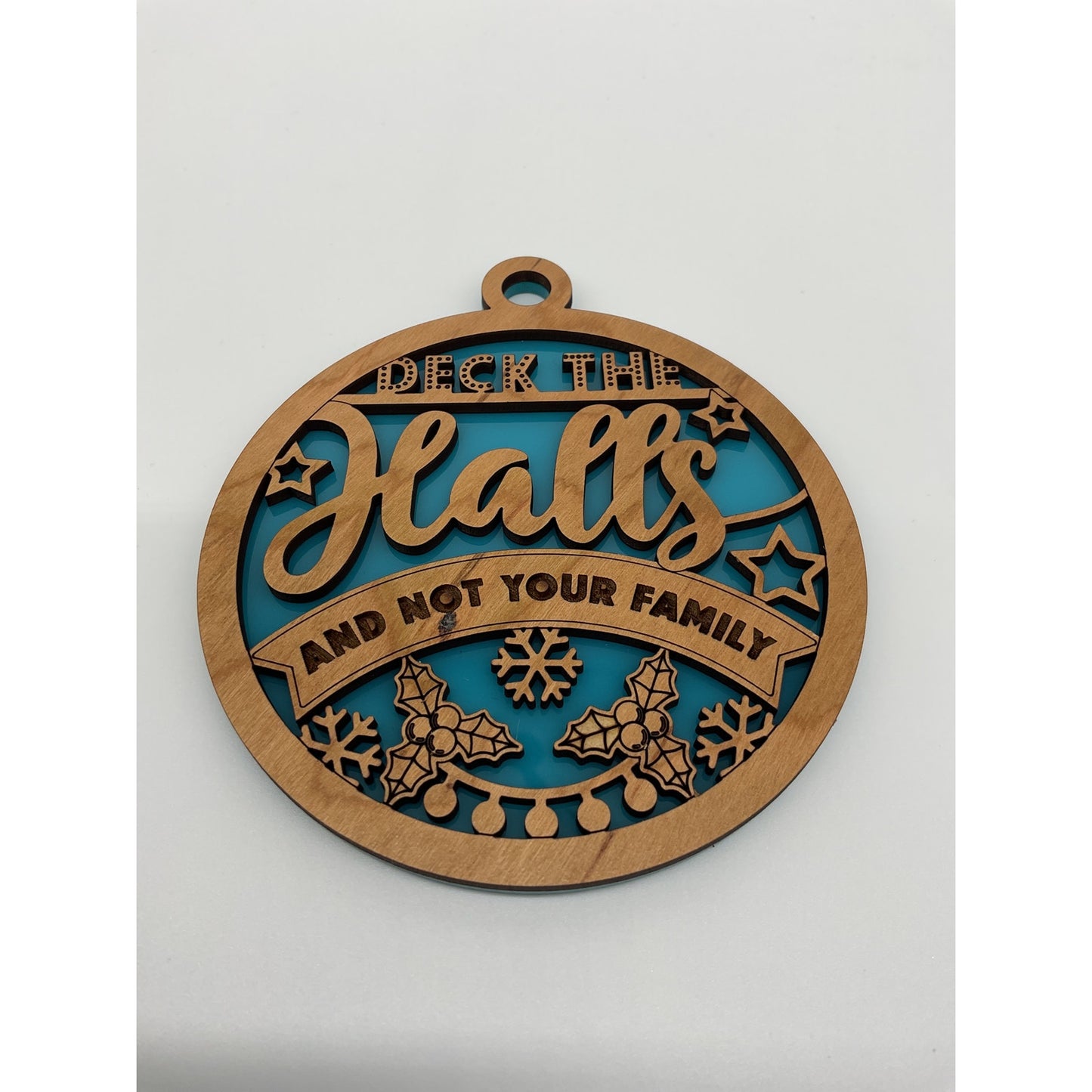 Shaka Brands Deck The Halls Not Your Family Ornament One Size