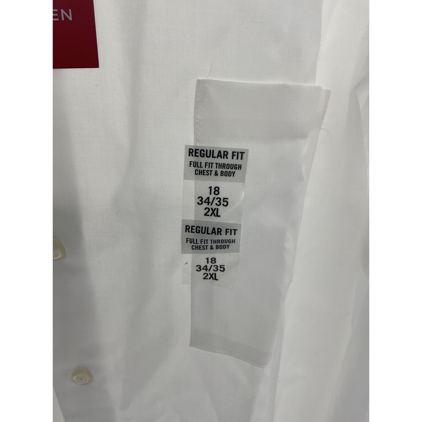 Van Heusen Men’s White FLEX Dress Shirt 2XL