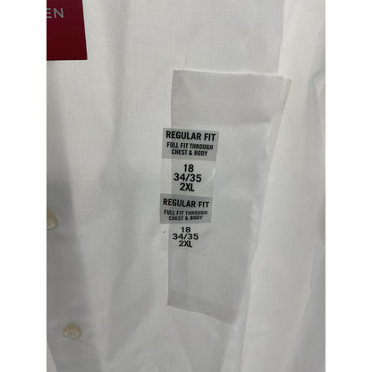 Van Heusen Men’s White FLEX Dress Shirt 2XL