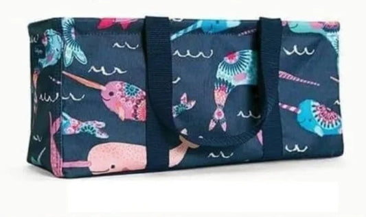 Thirty-One Tiny Utility Tote Narwhal Friends Mini Storage Carryall