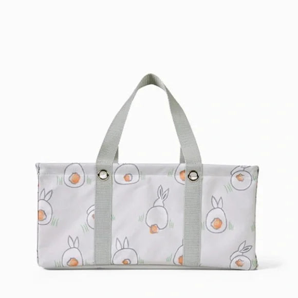 Thirty-One Gifts Small Essential Storage Tote Spring Bunnies Easter Bin NIP