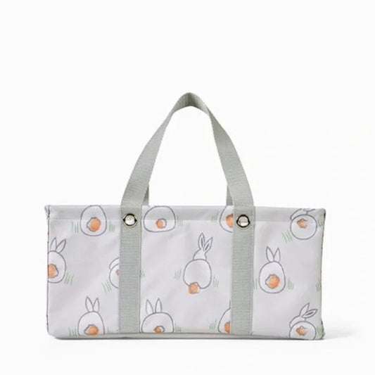 Thirty-One Gifts Small Essential Storage Tote Spring Bunnies Easter Bin NIP