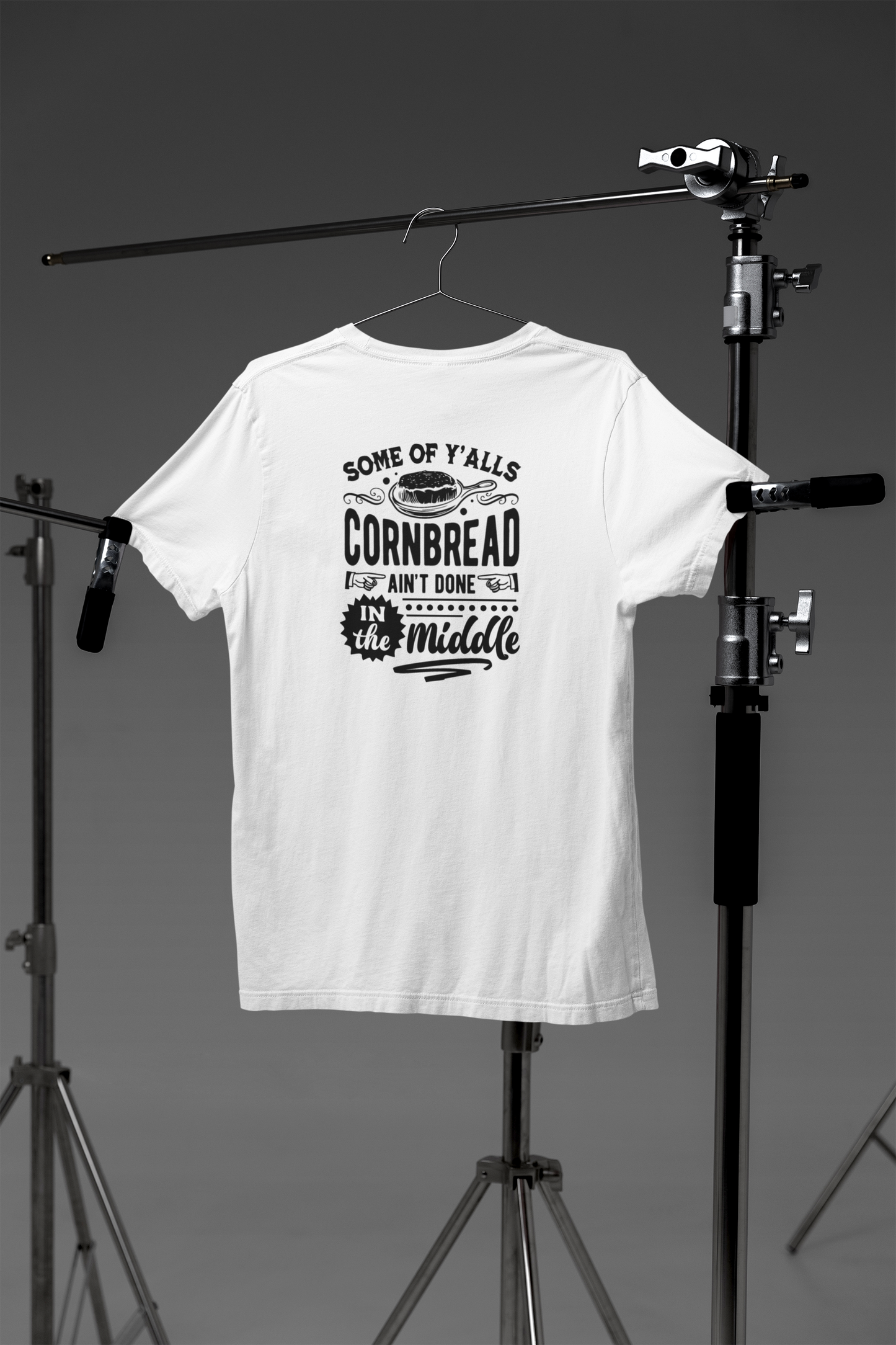 Some Of Y'alls Cornbread Aint Done In The Middle Crew Neck T-Shirt