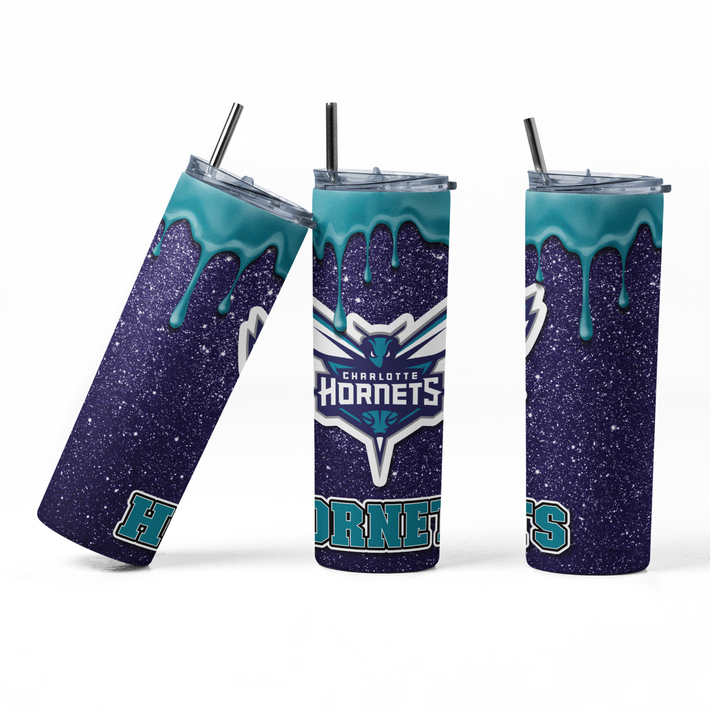 NBA Glitter Drip style 20 oz. Tumbler