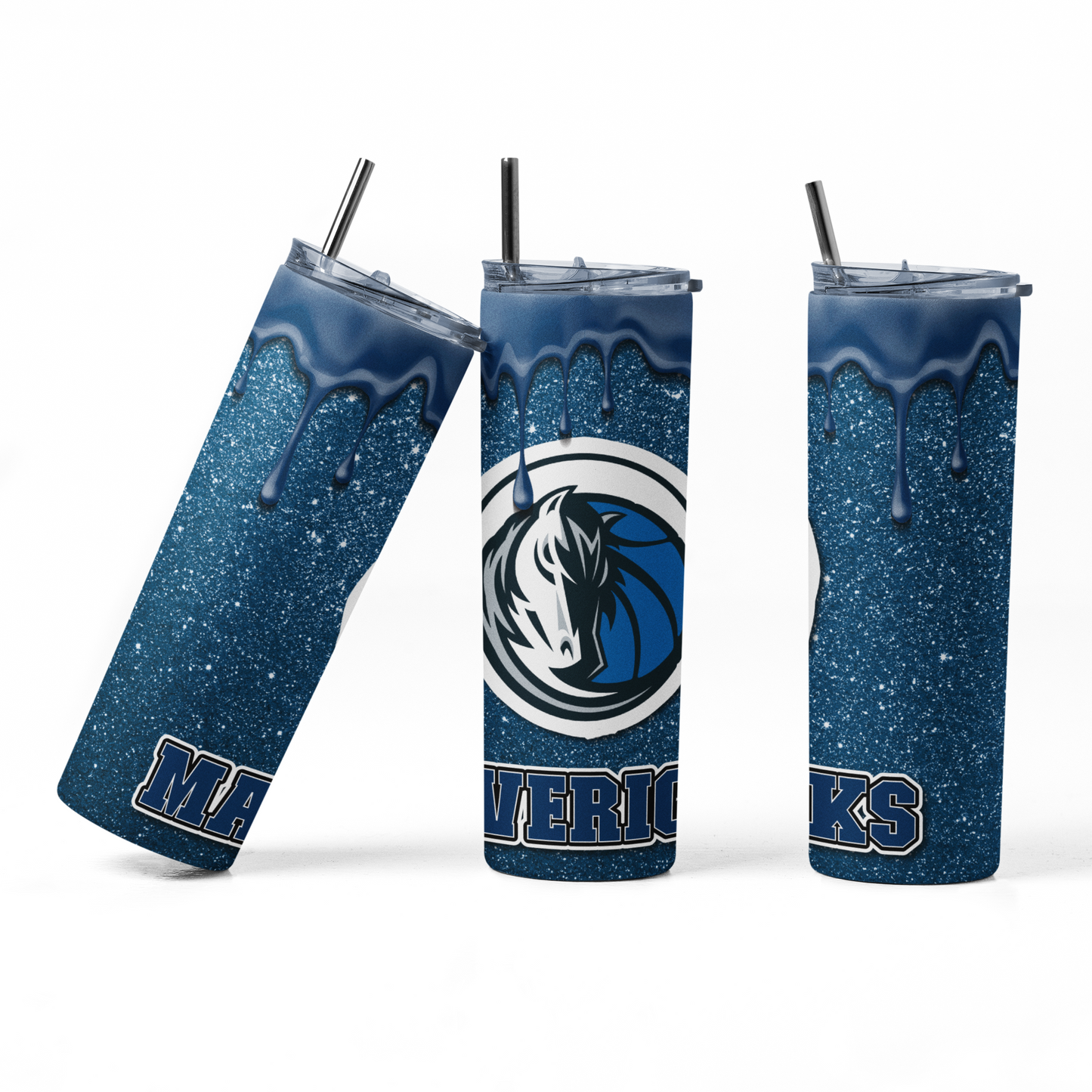 NBA Glitter Drip style 20 oz. Tumbler