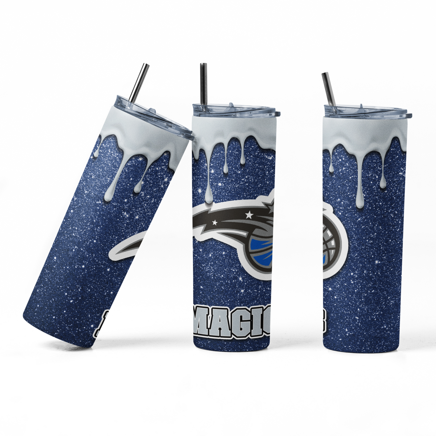 NBA Glitter Drip style 20 oz. Tumbler