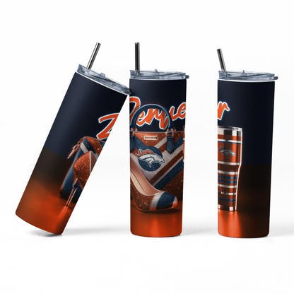 20oz Tumbler ~ Broncos Fashion Accessories