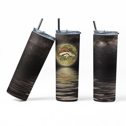 20oz Tumbler ~ Broncos Bad Moon Rising