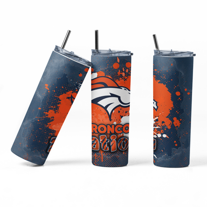 20oz Tumbler ~ Broncos