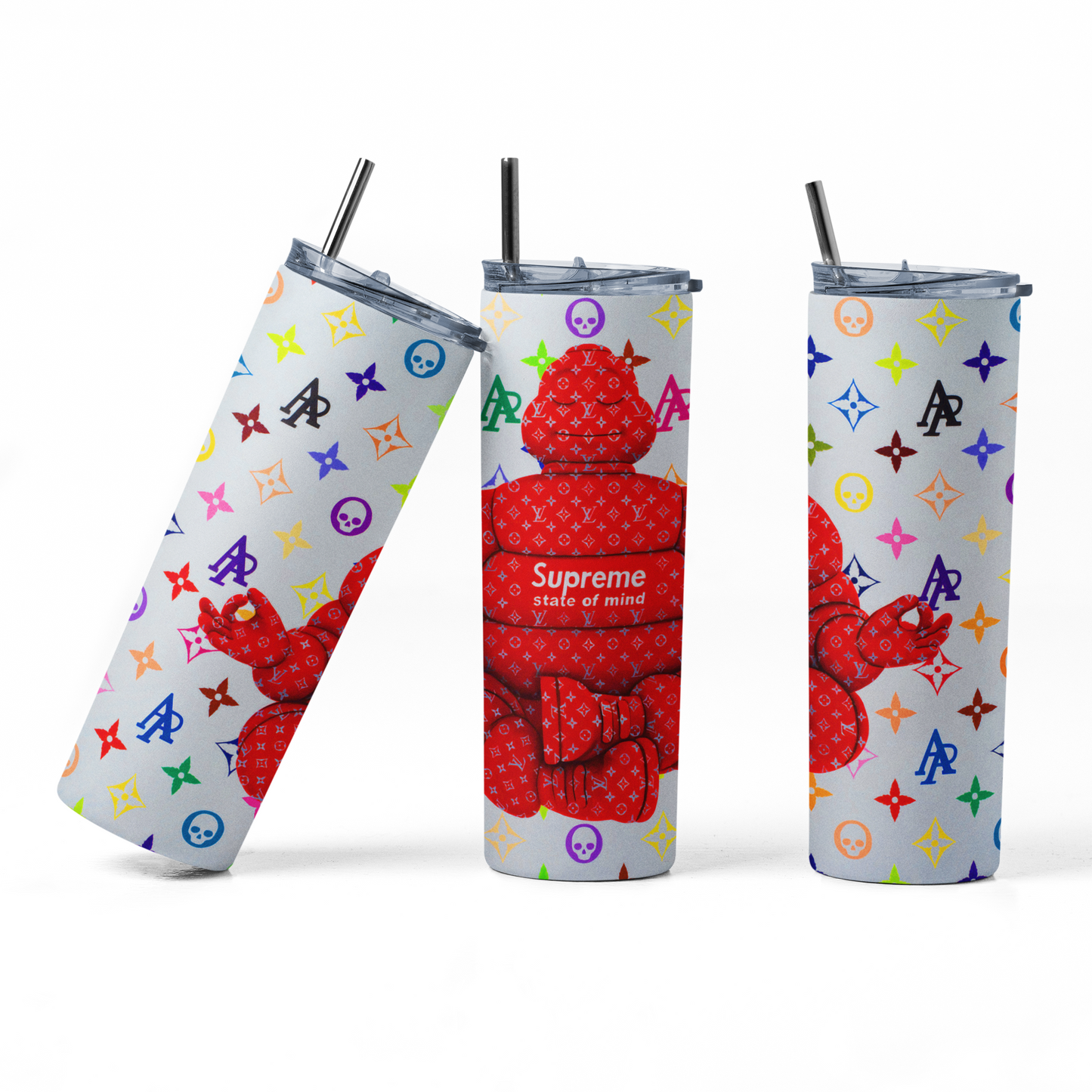 Supreme LV White 20 Oz. Skinny Tumbler