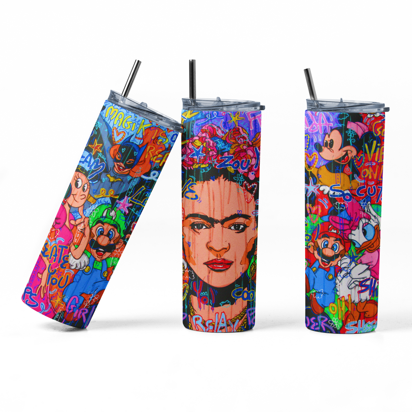 Frida Kahlo 20 Oz. Skinny Tumbler