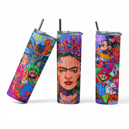 Frida Kahlo 20 Oz. Skinny Tumbler