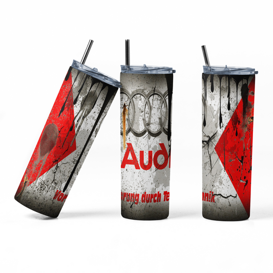 Audi Greasy Automotive 20 Oz. Skinny Tumbler