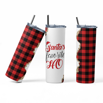 Santa's Favorite Ho Christmas 20 oz. Tumbler