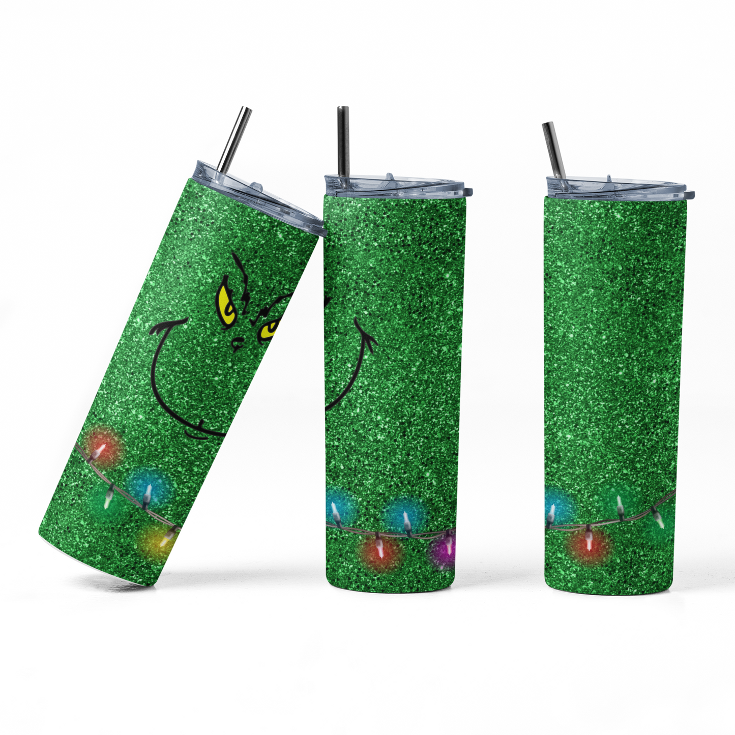 Grinch Face Christmas 20 oz. Tumbler