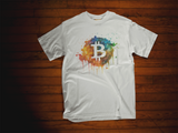 Bitcoin Splash Crew Neck T-Shirt #1