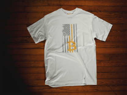 Bitcoin American Flag Support t-shirt