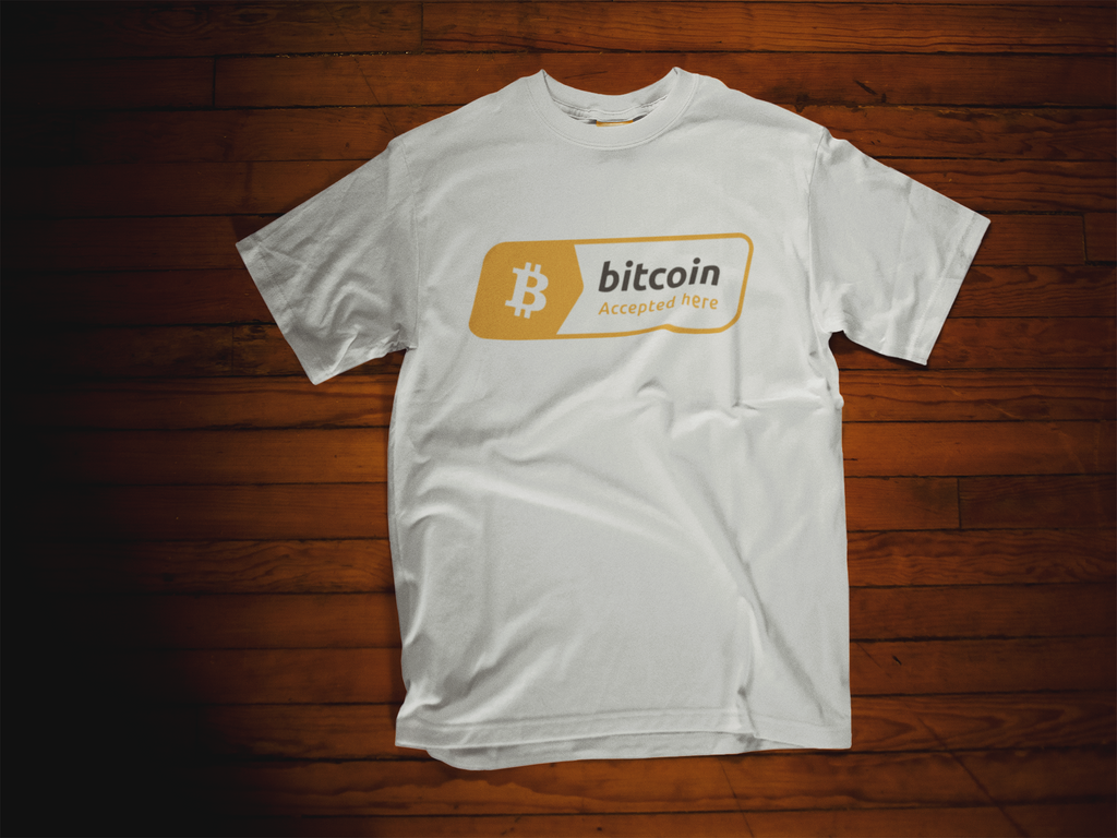 Bitcoin Accepted Here Crew Neck T-Shirt