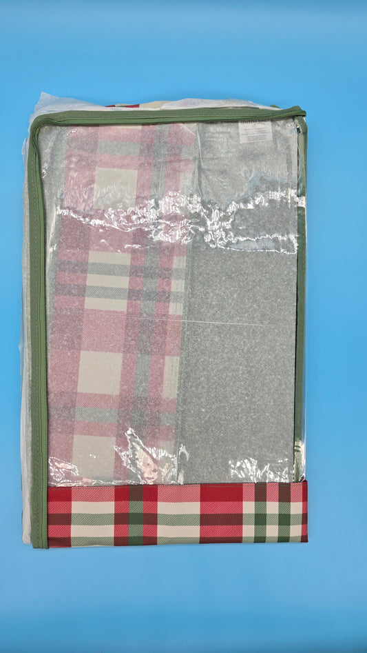 Thirty-One Gifts Tuck It Away Bin *Holiday Plaid*