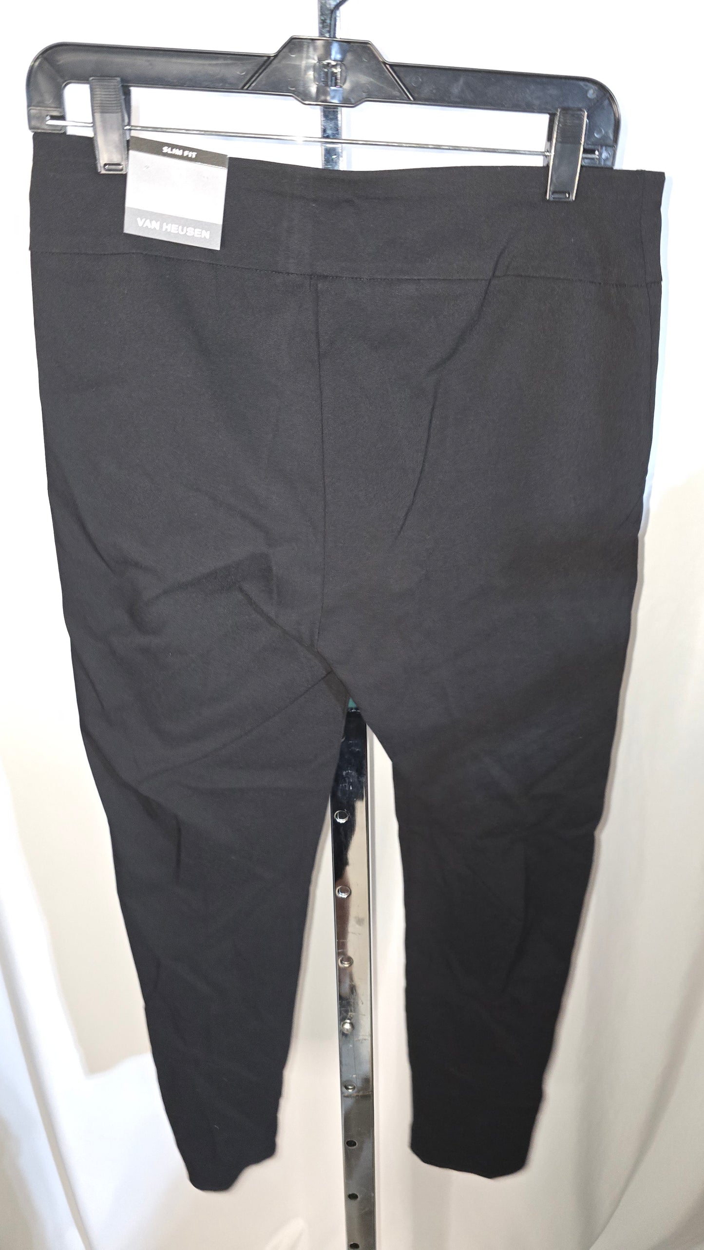 Van Heusen, slim fit, super stretch, pull-on crop pants - Black - Size 10