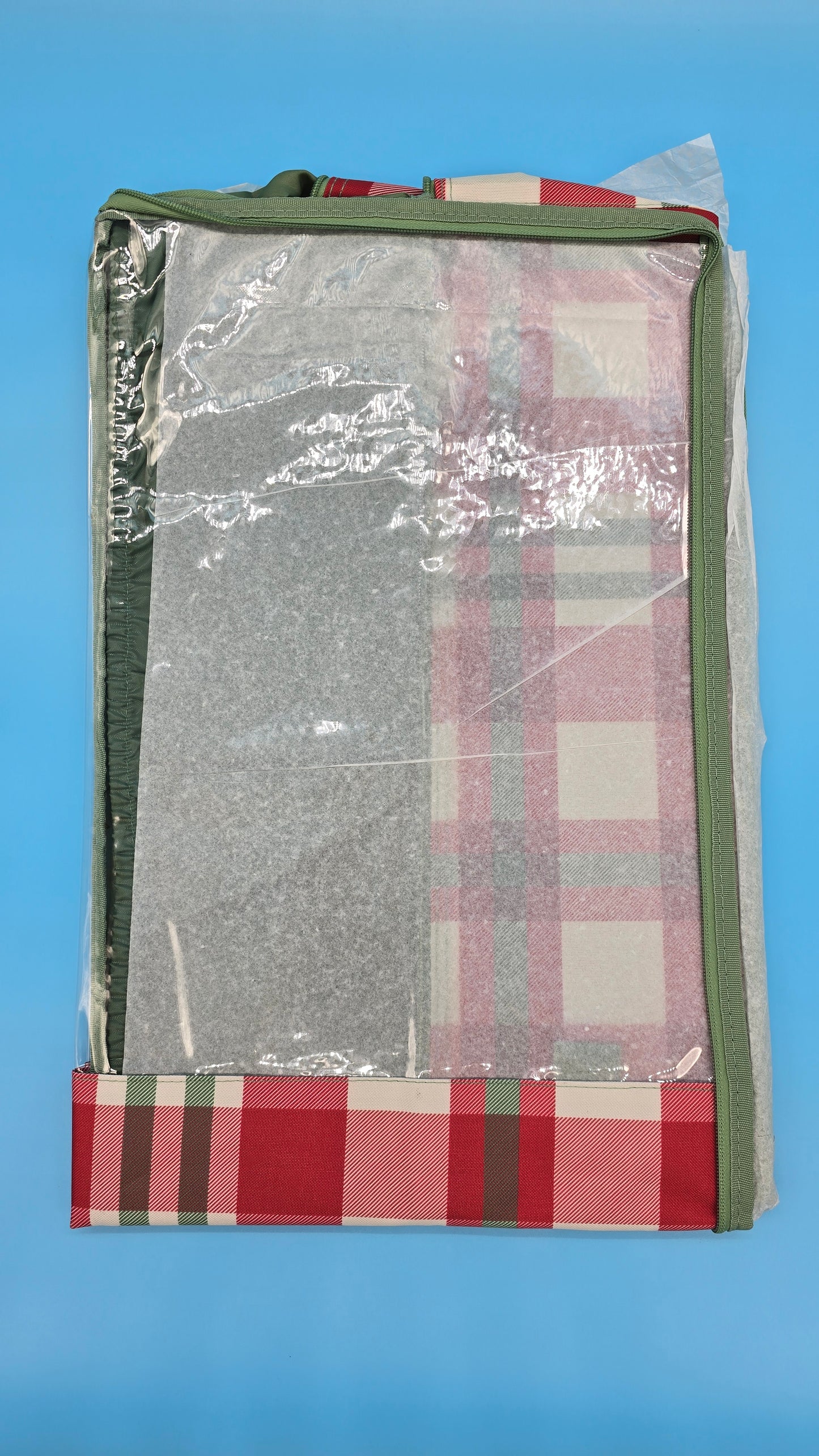 Thirty-One Gifts Tuck It Away Bin *Holiday Plaid*