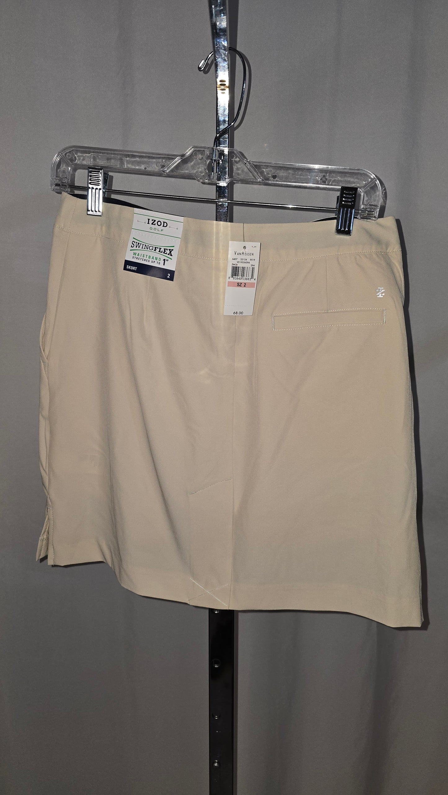 Izod Women's Golf Skort - Tan - Size 2 - NWT