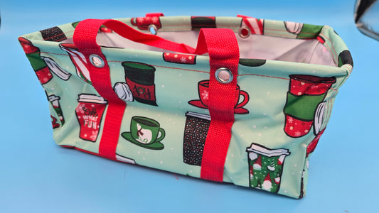 Thirty-One Gifts Tiny Utility Tote *Holiday Cafe*