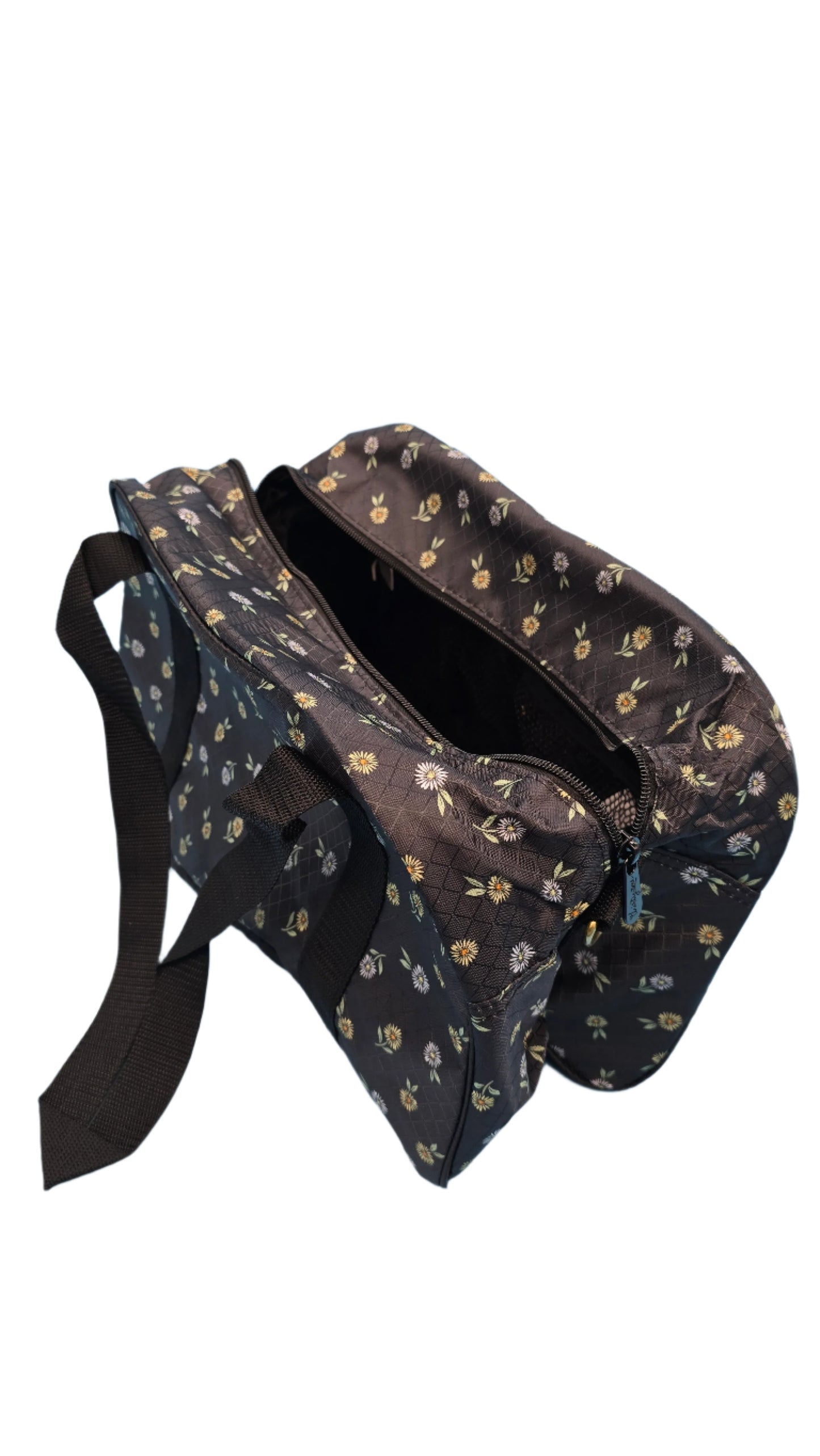 Thirty-One Gifts All Packed Mini Duffle Ditzy Daisy Floral Travel Bag NWT