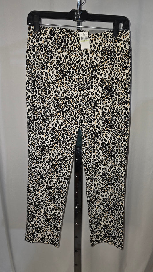 Van Heusen, Women's Slim Fit Super Stretch Pull-on Crop - Leopard Print - Size 4 - NWT