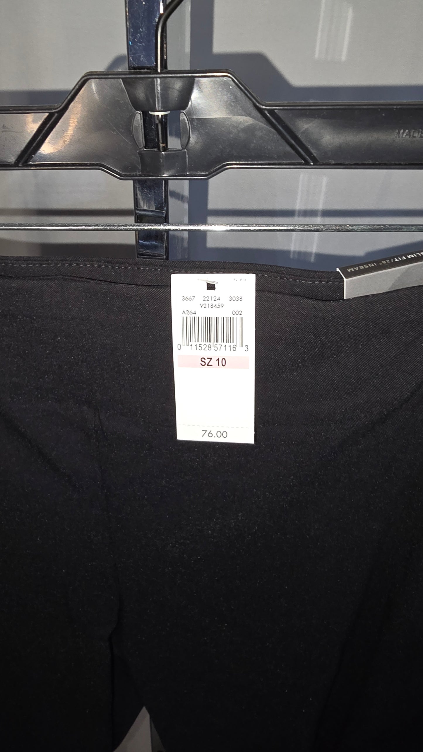 Van Heusen, slim fit, super stretch, pull-on crop pants - Black - Size 10