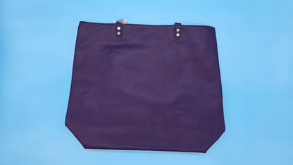 Thirty-One Around Town Tote – Posh Purple Pebble Faux Leather Shoulder Bag