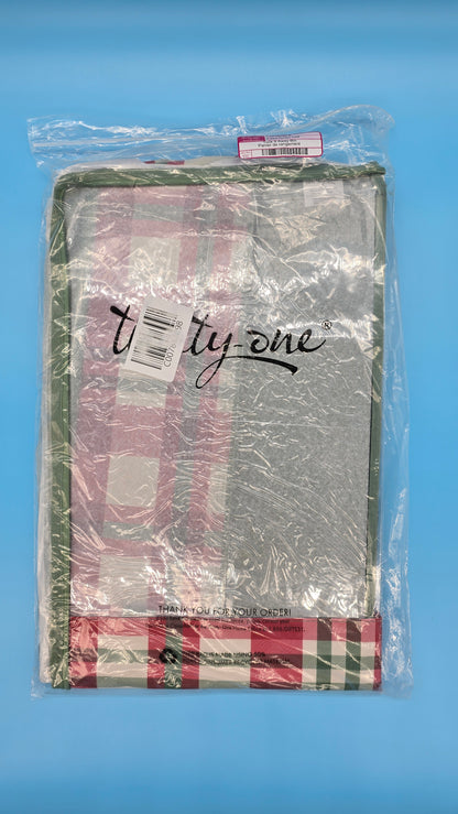 Thirty-One Gifts Tuck It Away Bin *Holiday Plaid*