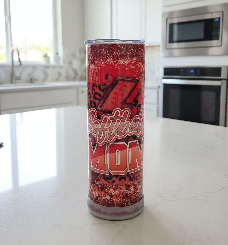 Softball Mom 20oz Skinny Tumbler
