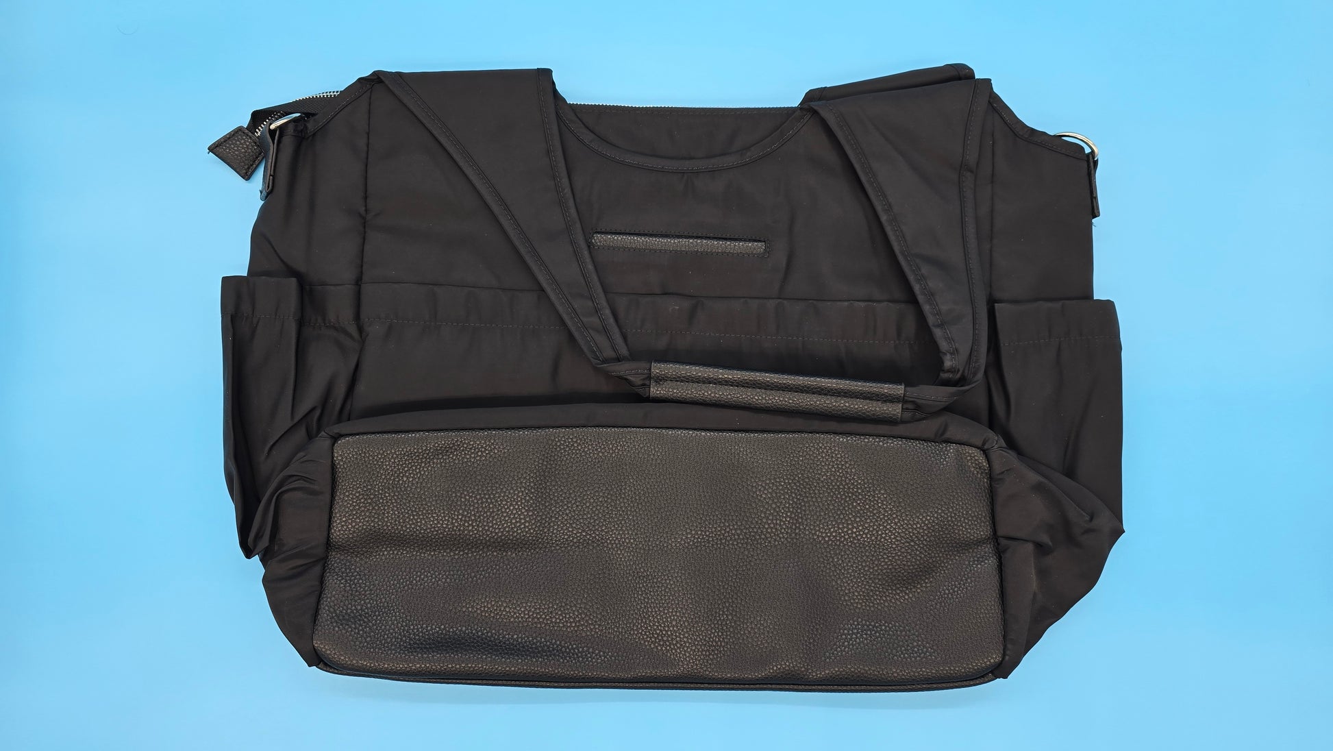 All Weekend Tote in Black Beauty, front view on white background.