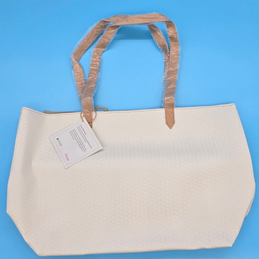 Thirty-One Gifts Modern Tote *White Basketweave*