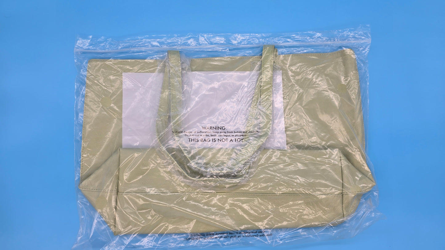 Thirty-One Gifts Modern Tote *Lemongrass Distressed Pebble*