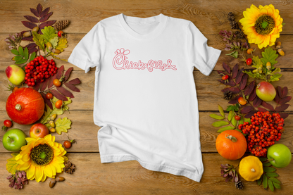 Chick-fil-a Outline Crew Neck T-Shirt