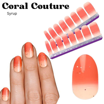 ColorStreet Nail Strips | Coral Couture | Real Polish | Easy Apply |