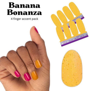 ColorStreet Nail Strips *Banana Bonanza* Accent 4 Nail Pack