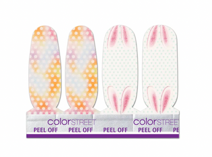 ColorStreet Nail Strips | Great Hare Day Accent 4 Nail Pack | Real Polish | Easy Apply |