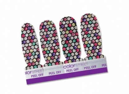 ColorStreet Nail Strips | Florentine Mosaic - Accent 4 Nail Pack | Real Polish | Easy Apply |