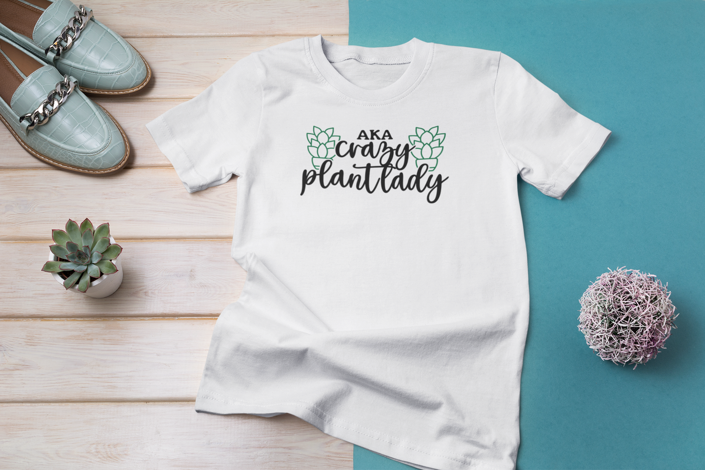 AKA Crazy Plant Lady Crew neck T-Shirt