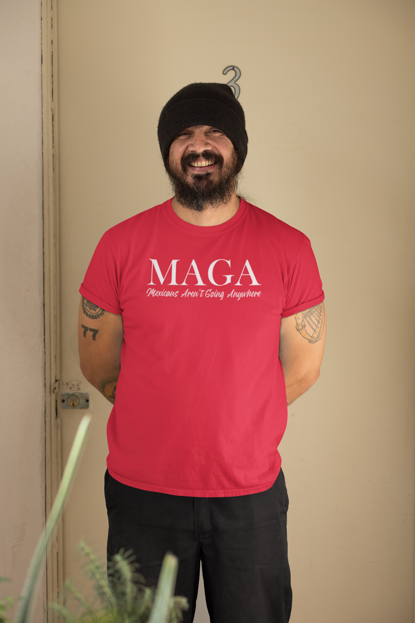 MAGA | Mexicans Aren't Going Anywhere | DTG/DTF Printed T-Shirt | Shaka Brands