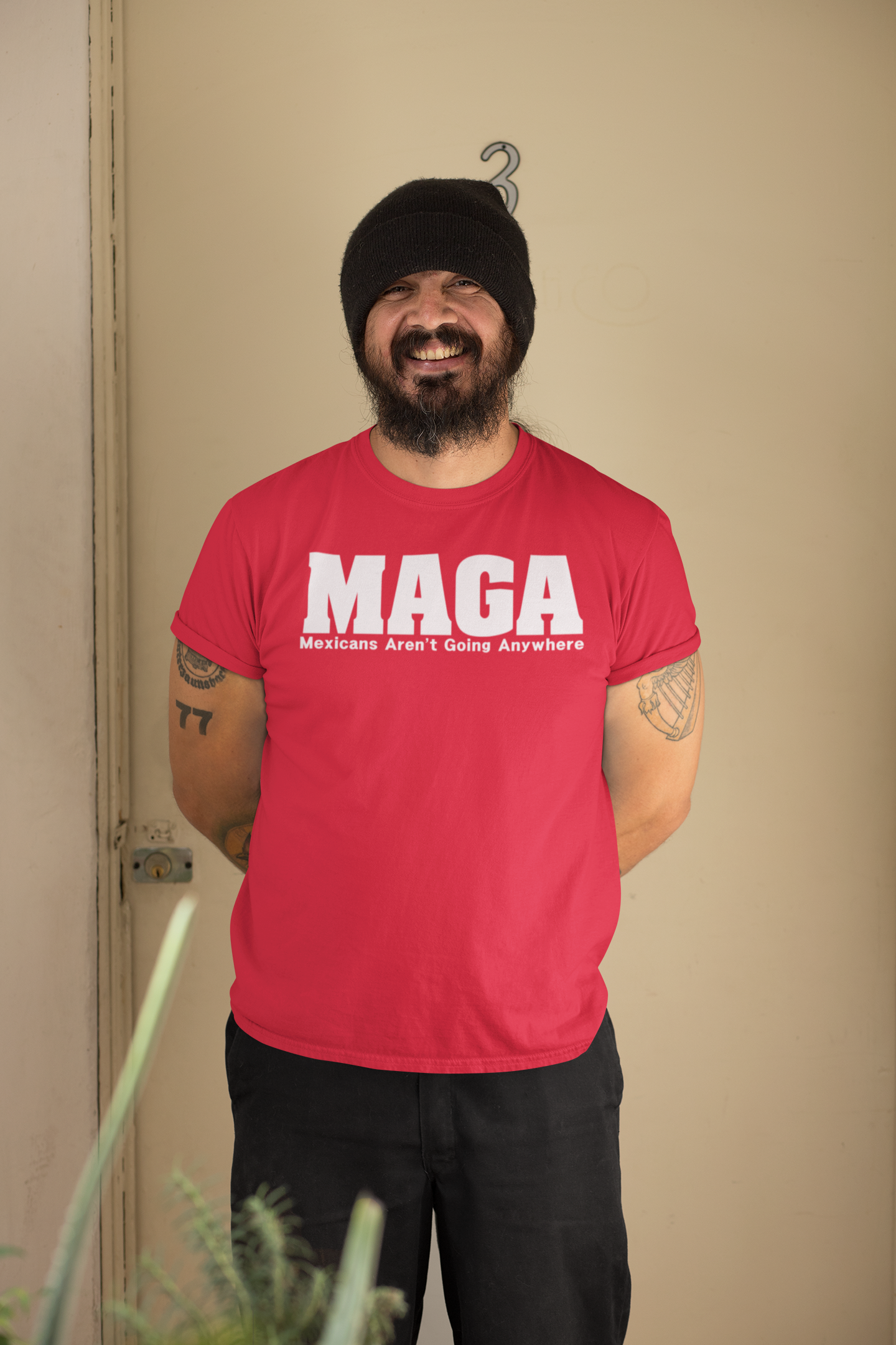 MAGA | Mexicans Aren't Going Anywhere | DTG/DTF Printed T-Shirt | Shaka Brands