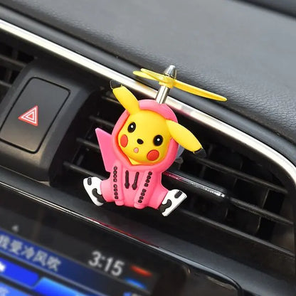 Pokemon Pikachu Car Aromatherapy Clip Cute Anime Doll Car