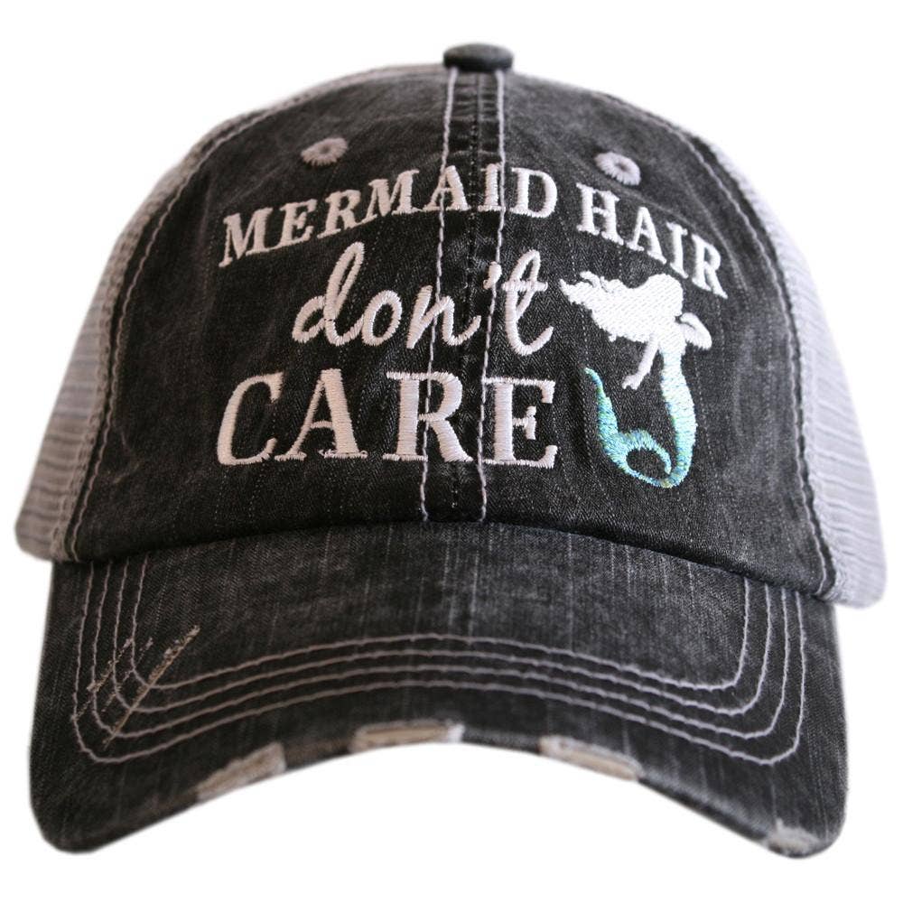 Mermaid Hair Don't Care Trucker Hats