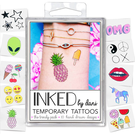 Trendy  Temporary Tattoo Pack