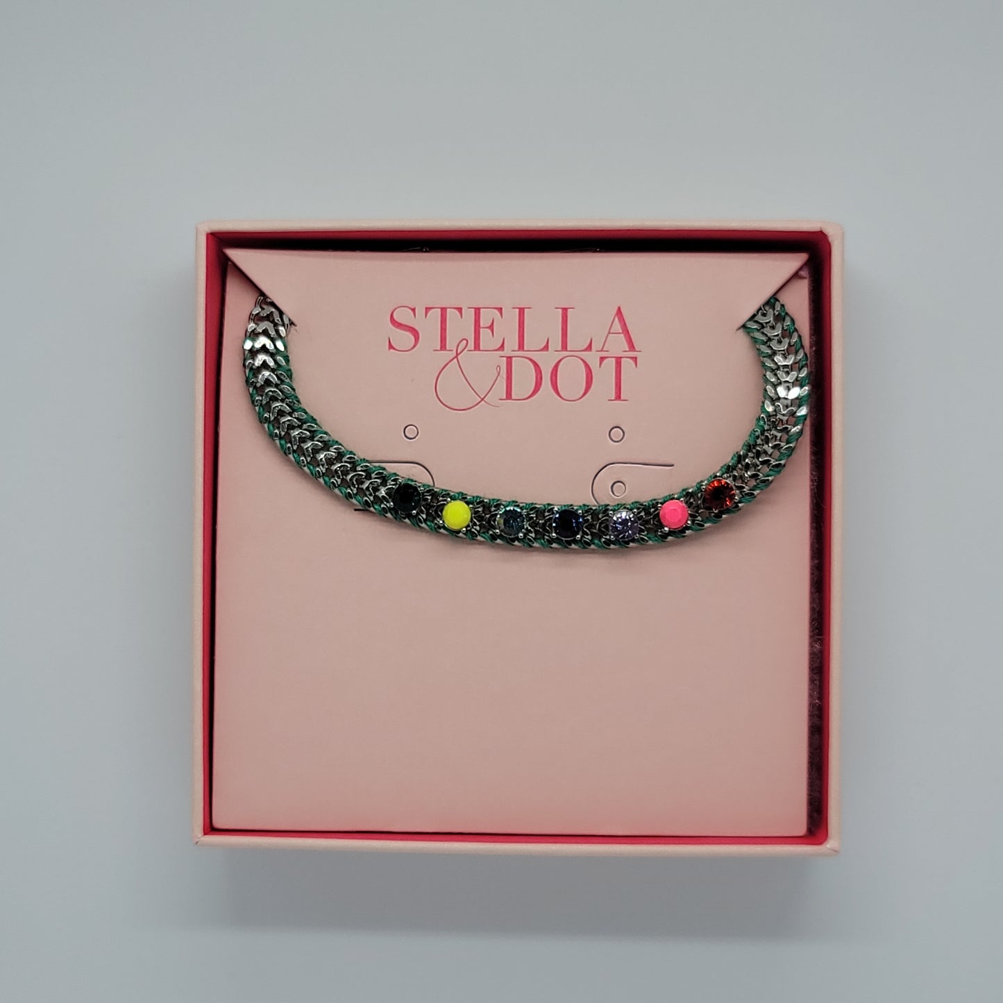 Rainbow friendship bracelet by Stella & Dot